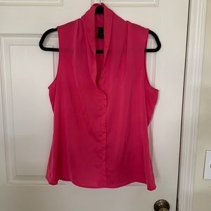 Pink size 6, sleeveless blouse. Ann Taylor